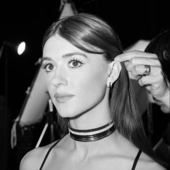 Daisy Edgar-Jones photographed behind the scenes for her shoot with Boucheron, as she is their newest brand ambassador