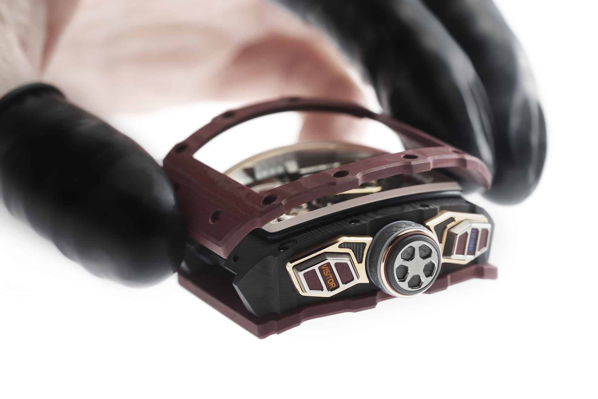 Richard Mille RM 41-01 Tourbillon Soccer watch in Red Carmin Basalt TPT