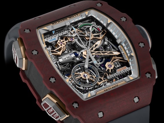 Richard Mille RM 41-01 Tourbillon Soccer watch in Red Carmin Basalt TPT