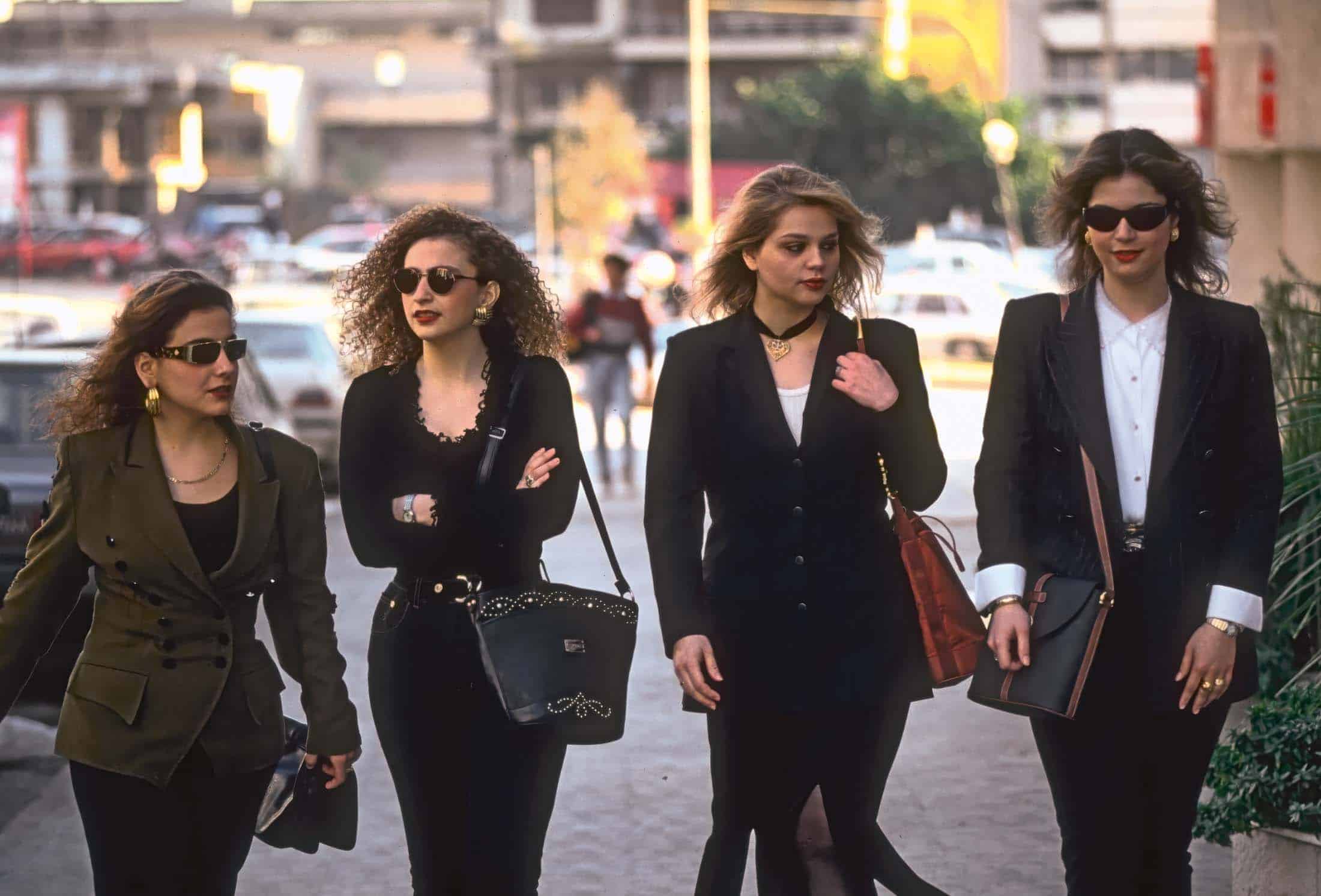 4 Lebanese college girl chums strolling