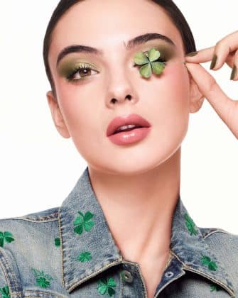 Deva Cassel Wearing the new dior beauty Collection Lucky Charm