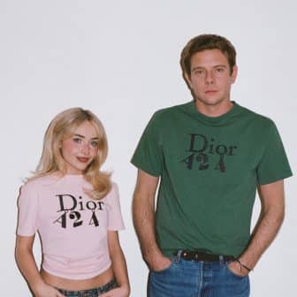 sabrina carpenter and jonathan anderson for dior and A24
